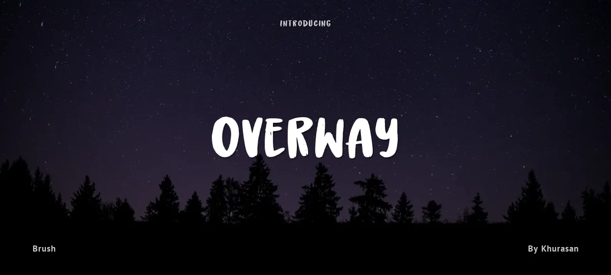 Overway font preview