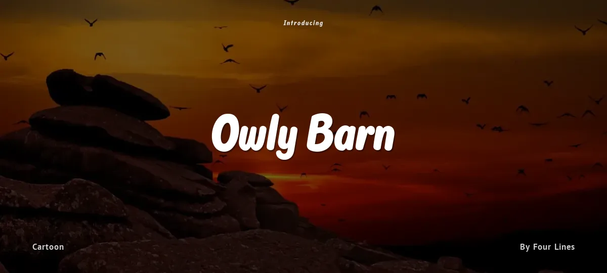 Owly Barn font preview