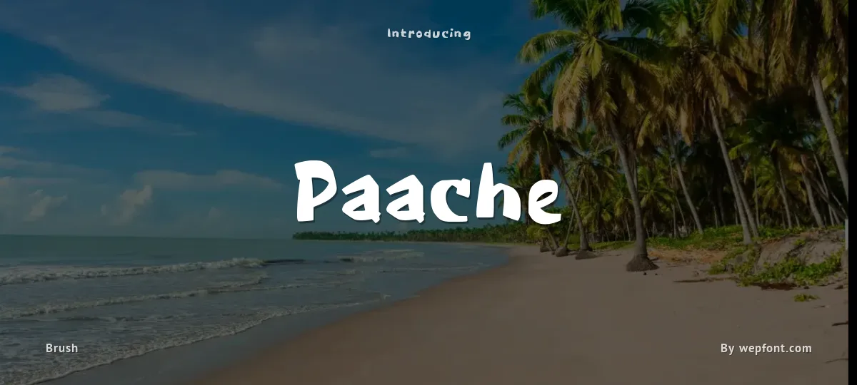 Paache font preview