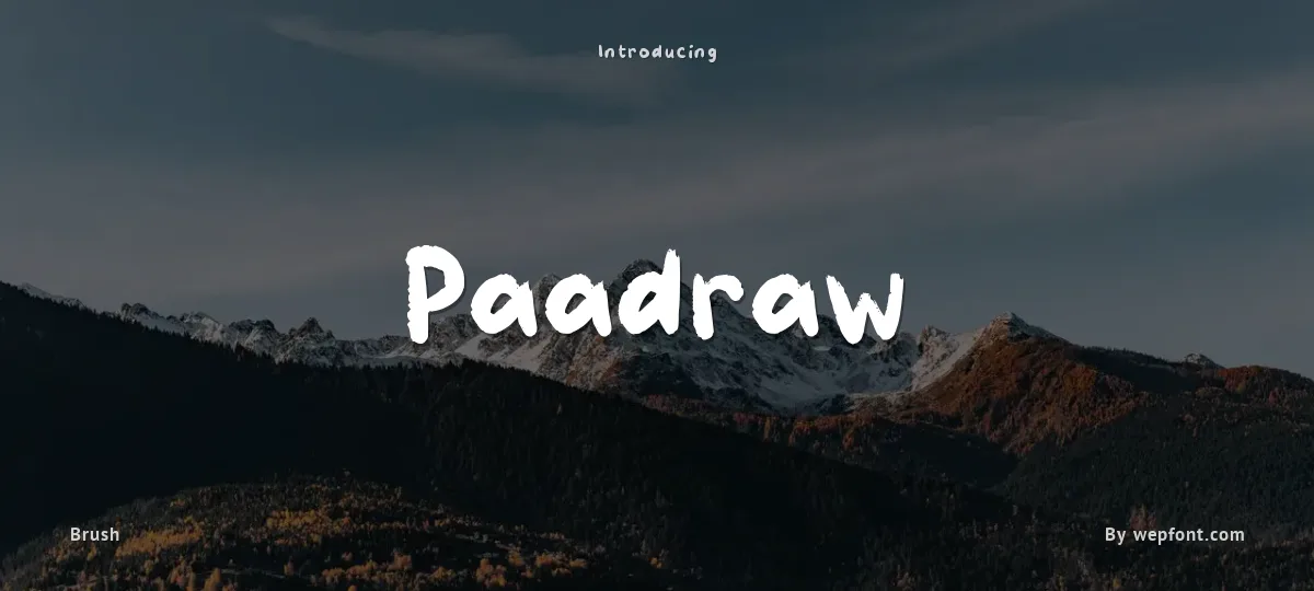 Paadraw font preview