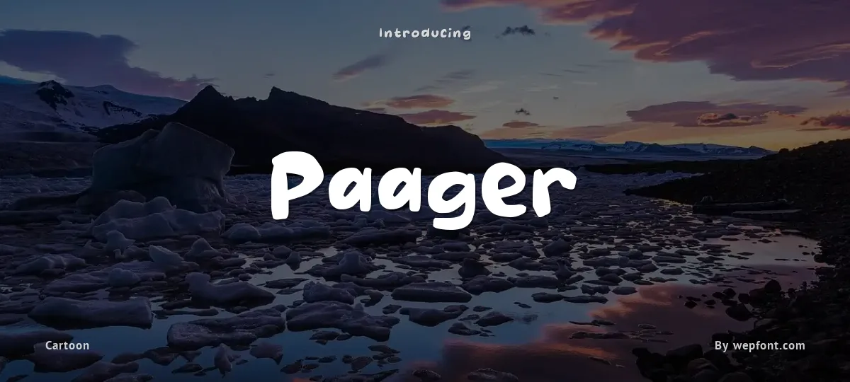Paager font preview