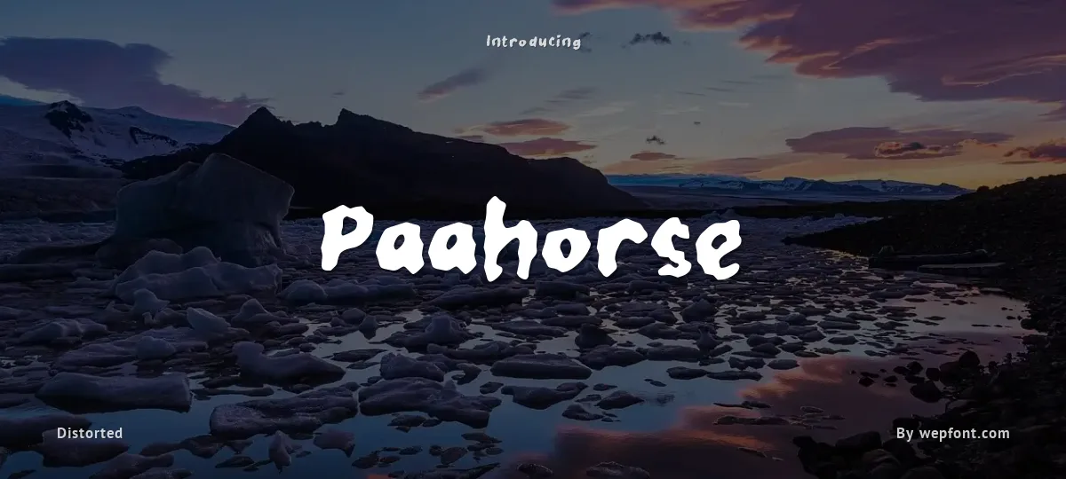 Paahorse font preview