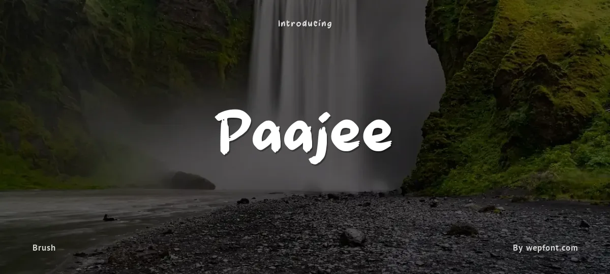 Paajee font preview