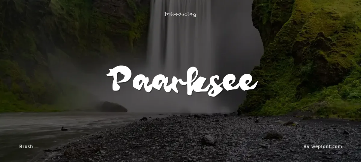 Paarksee font preview