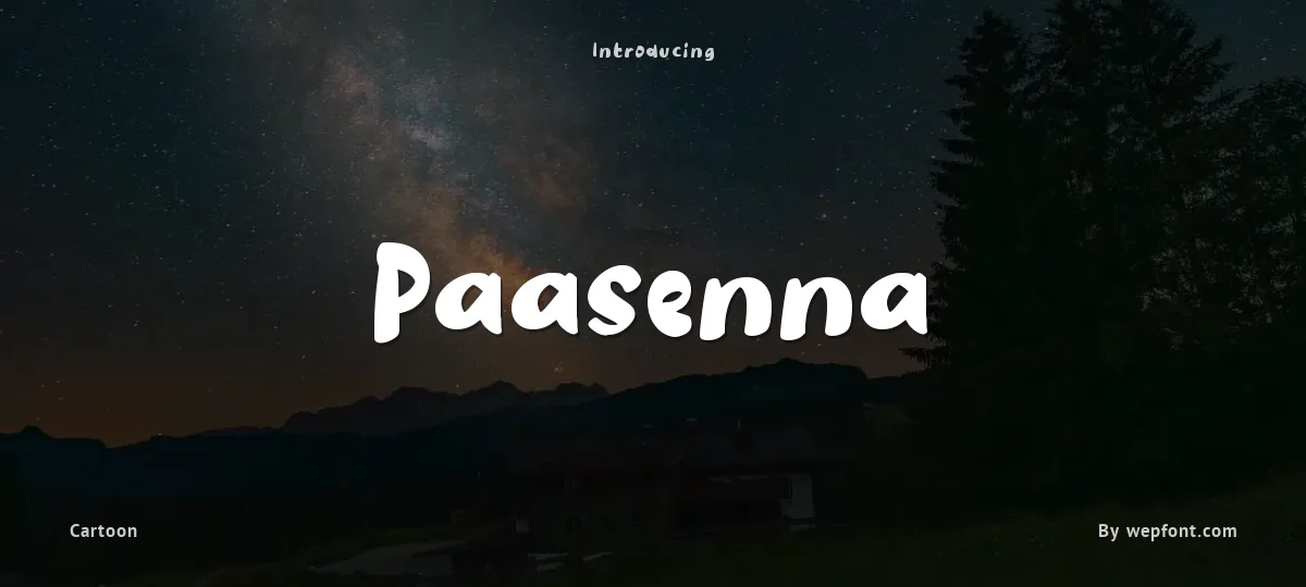 Paasenna font preview