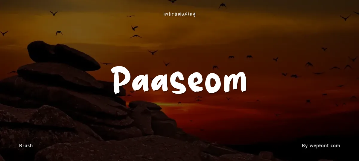 Paaseom font preview