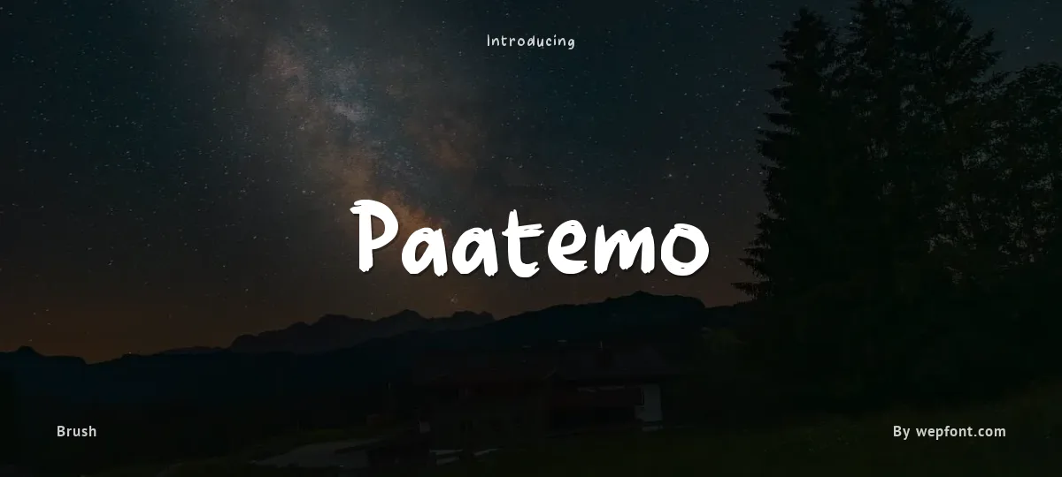 Paatemo font preview