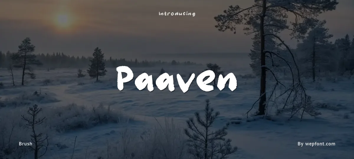 Paaven font preview