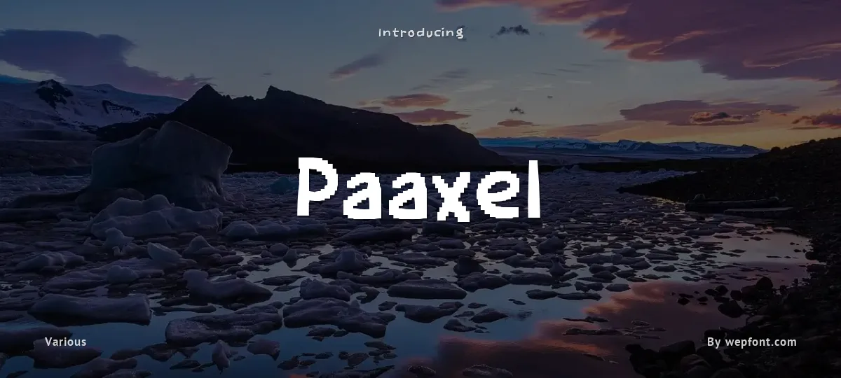 Paaxel font preview