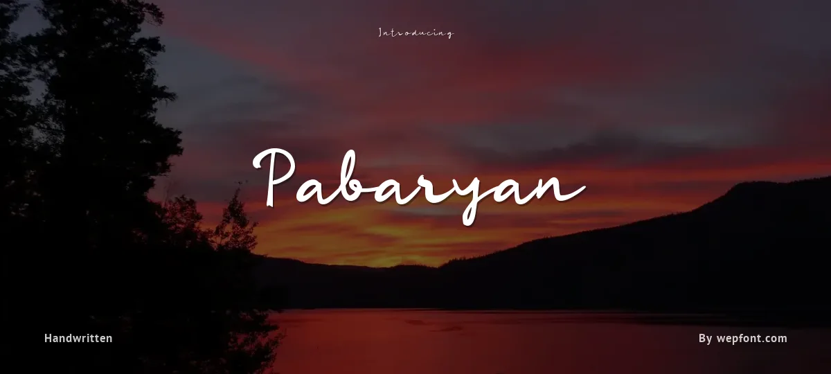 Pabaryan font preview