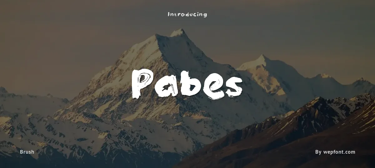 Pabes font preview