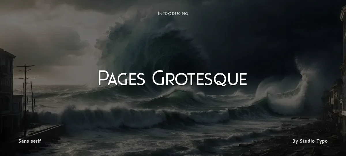 Pages Grotesque font preview