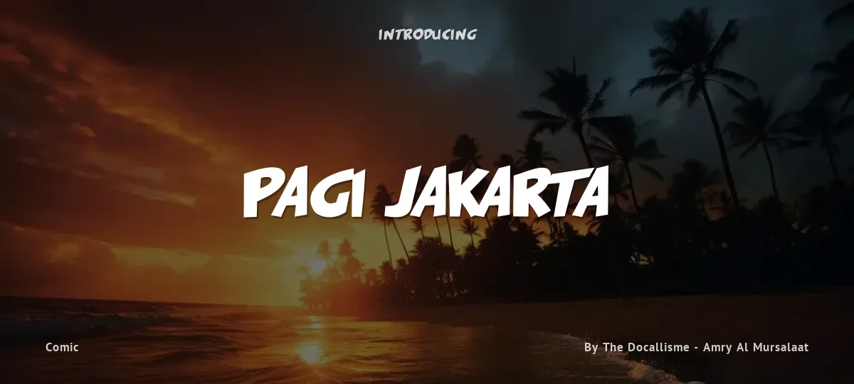 Pagi Jakarta font preview