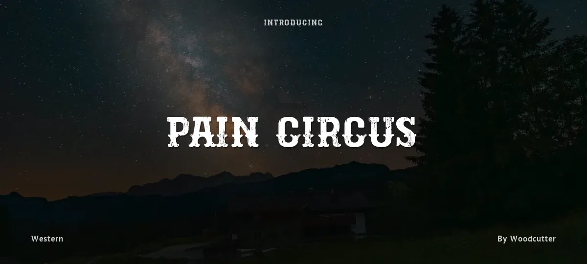 Pain Circus font preview