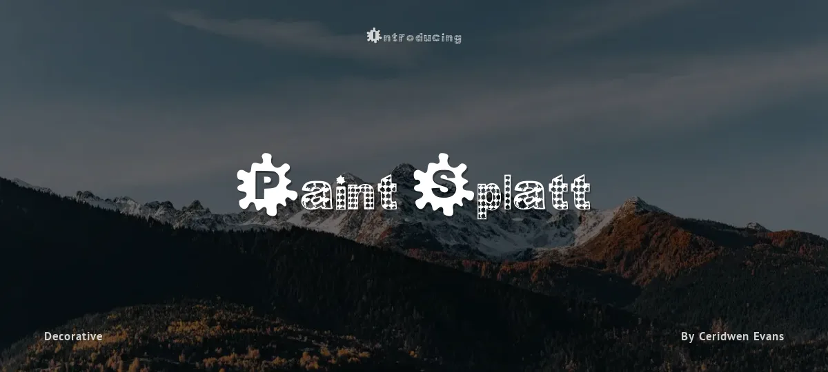 Paint Splatt font preview