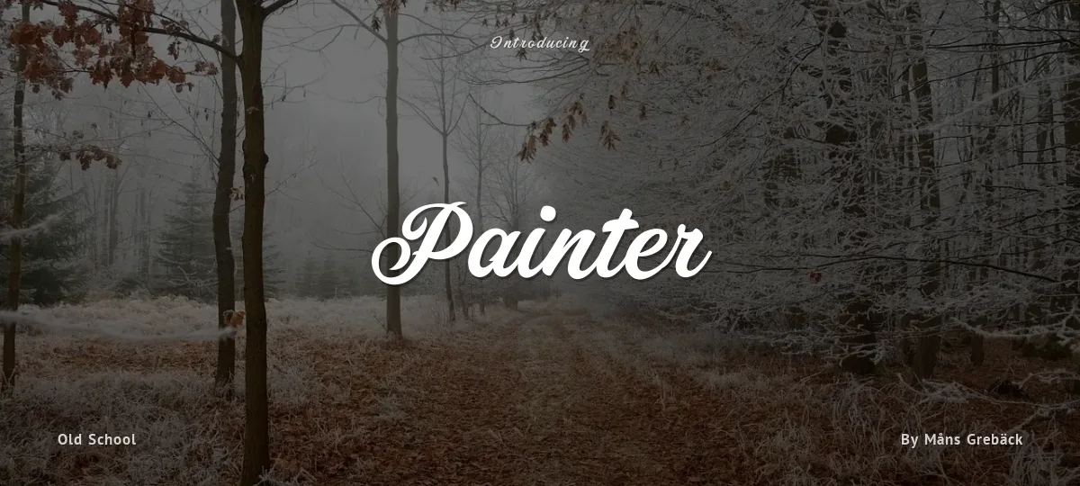 Painter font preview