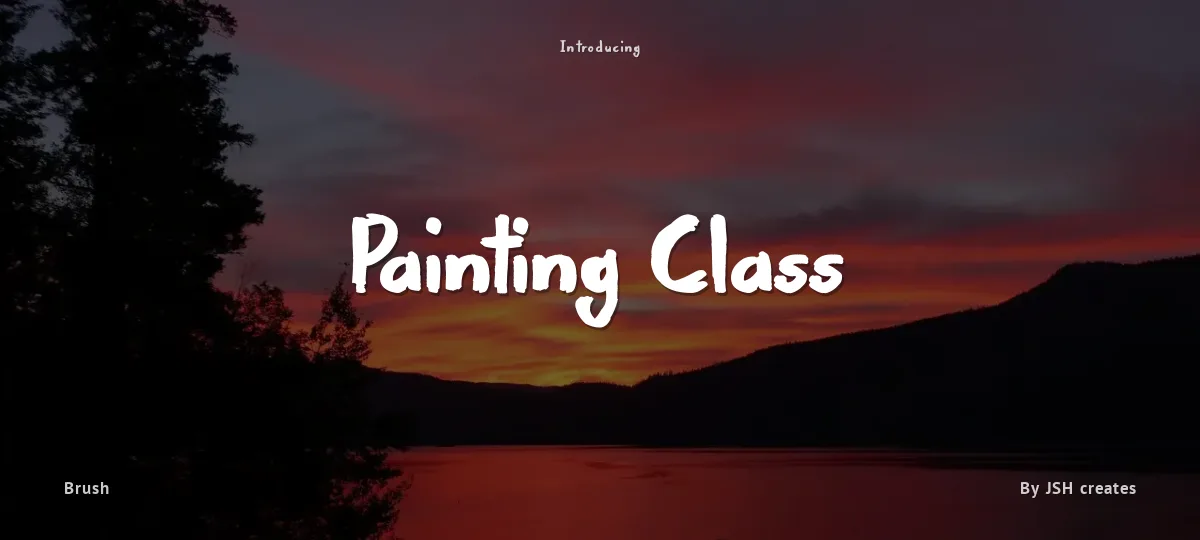 Painting Class font preview
