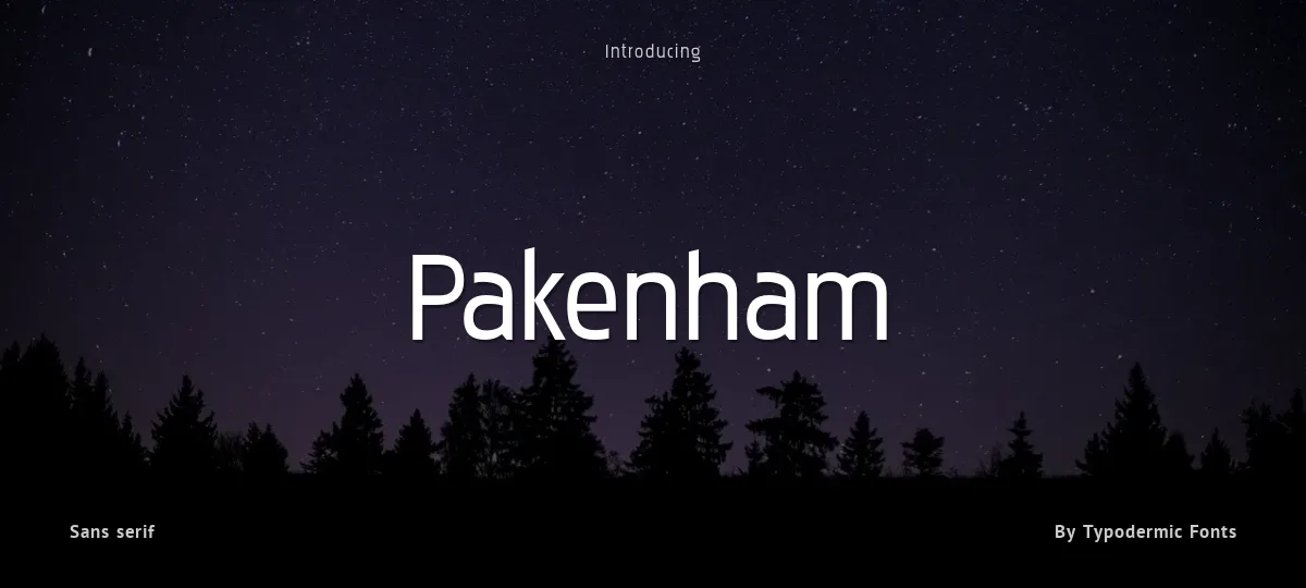 Pakenham font preview