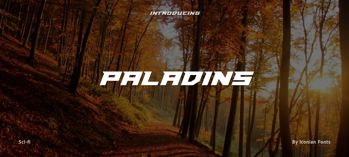 Paladins font preview
