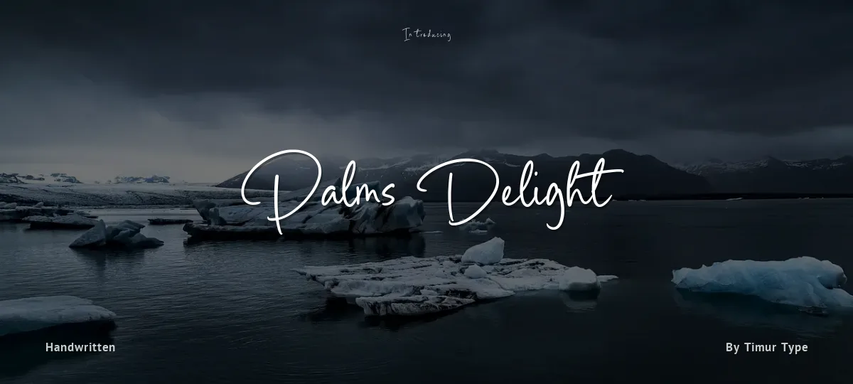 Palms Delight font preview