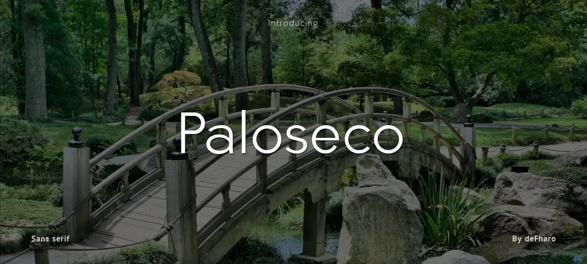 Paloseco font preview
