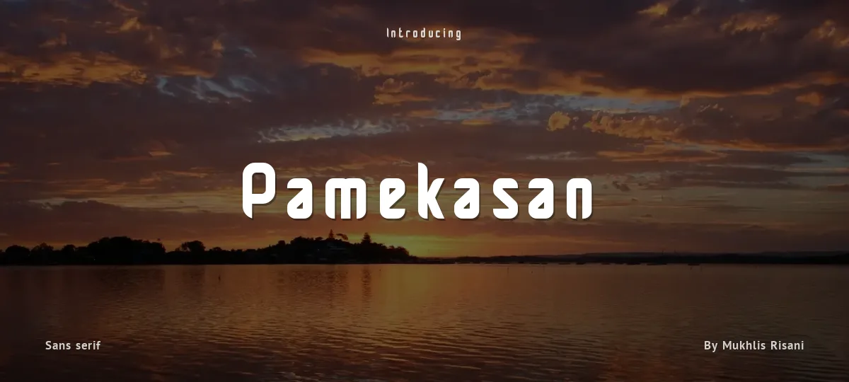Pamekasan font preview