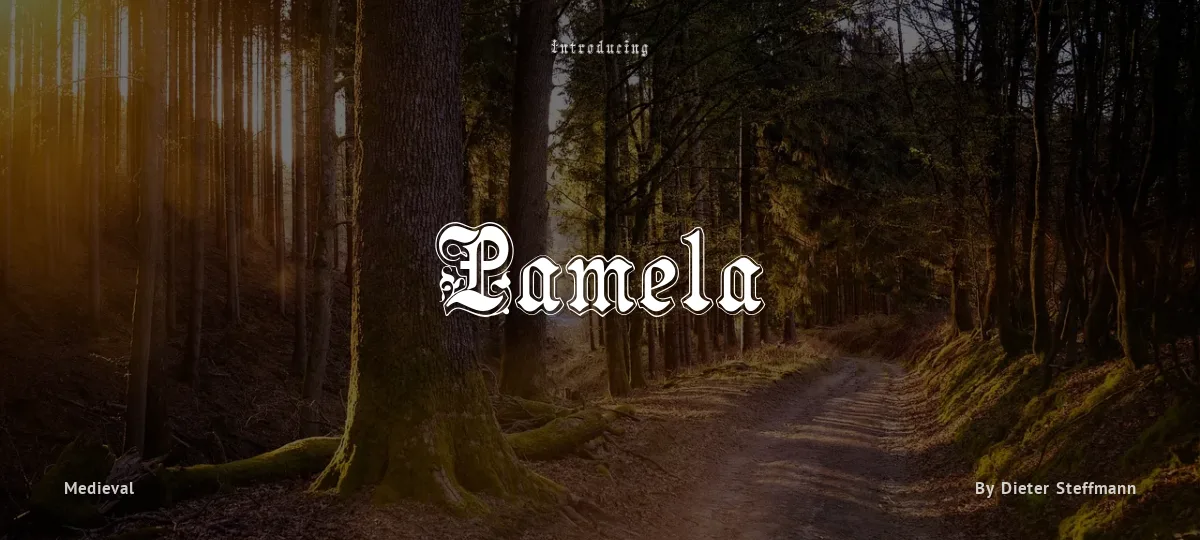 Pamela font preview