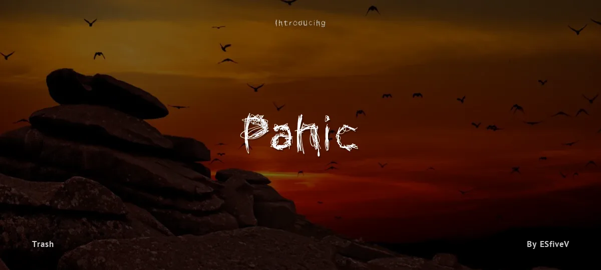 Panic font preview