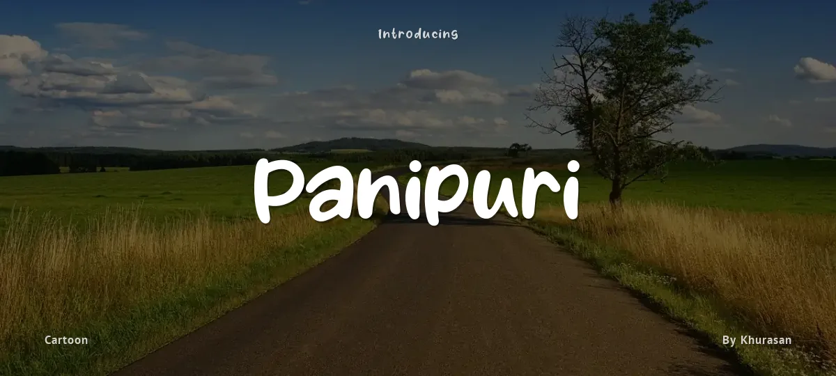 Panipuri font preview