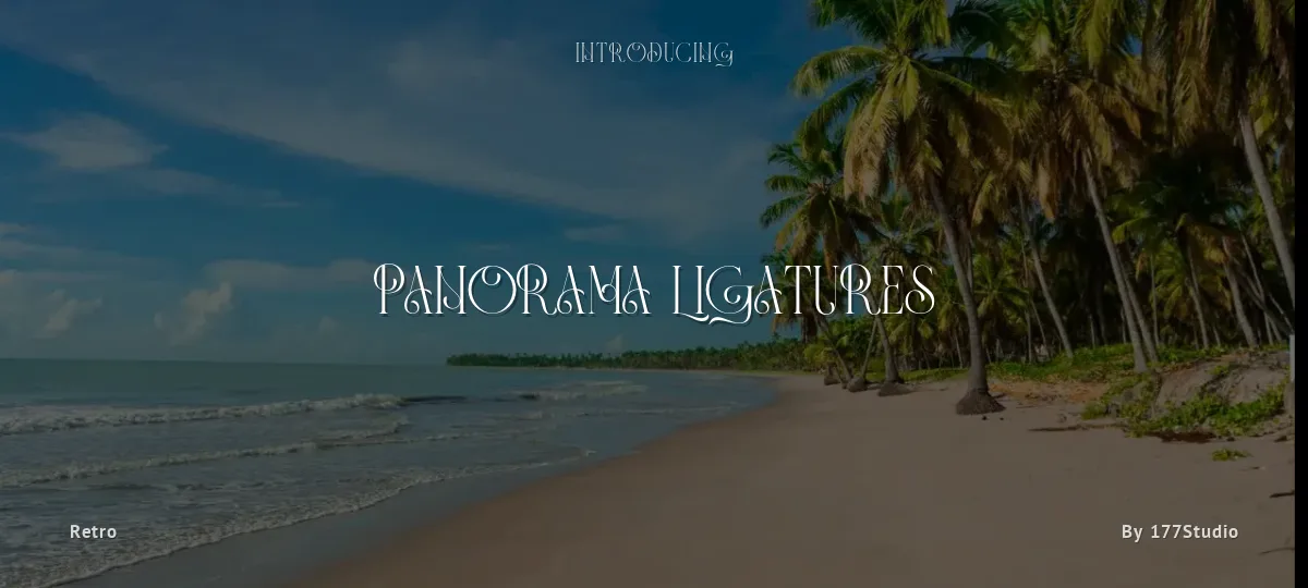 Panorama Ligatures font preview