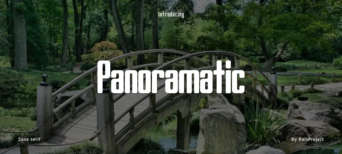 Panoramatic font preview