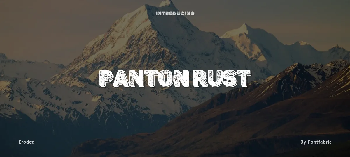 Panton Rust font preview