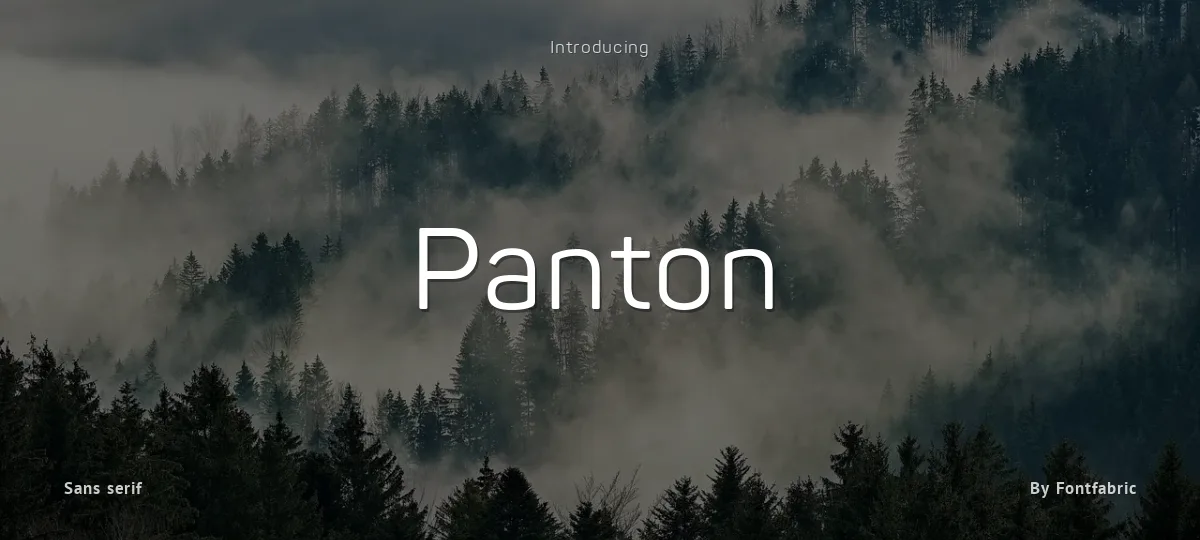 Panton font preview