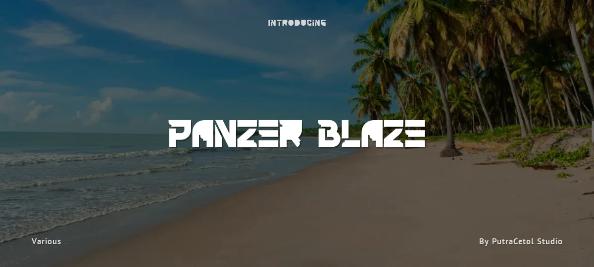 Panzer Blaze font preview