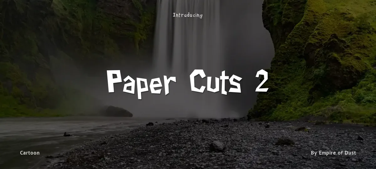 Paper Cuts 2 font preview