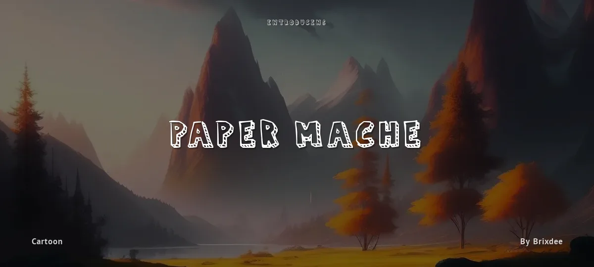 Paper Mache font preview