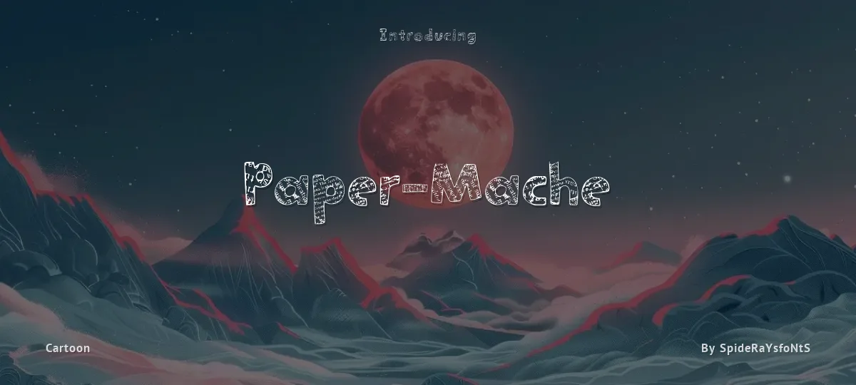 Paper-Mache font preview