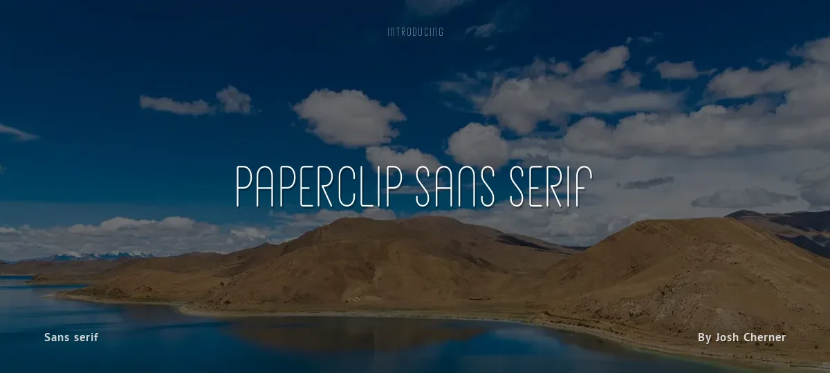 Paperclip Sans Serif font preview