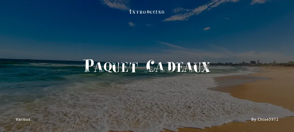 Paquet Cadeaux font preview