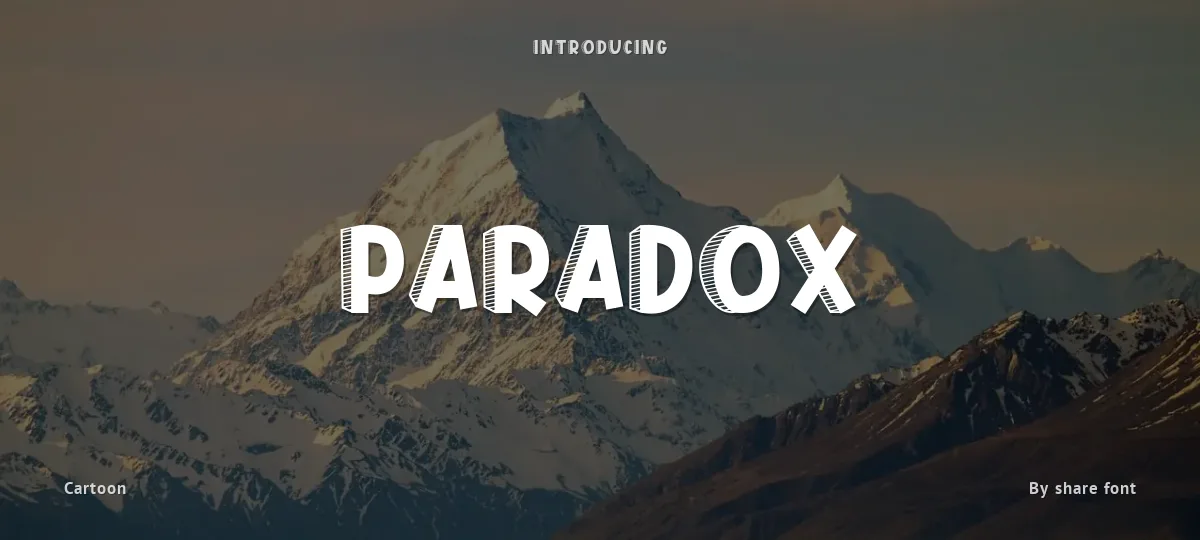 Paradox font preview