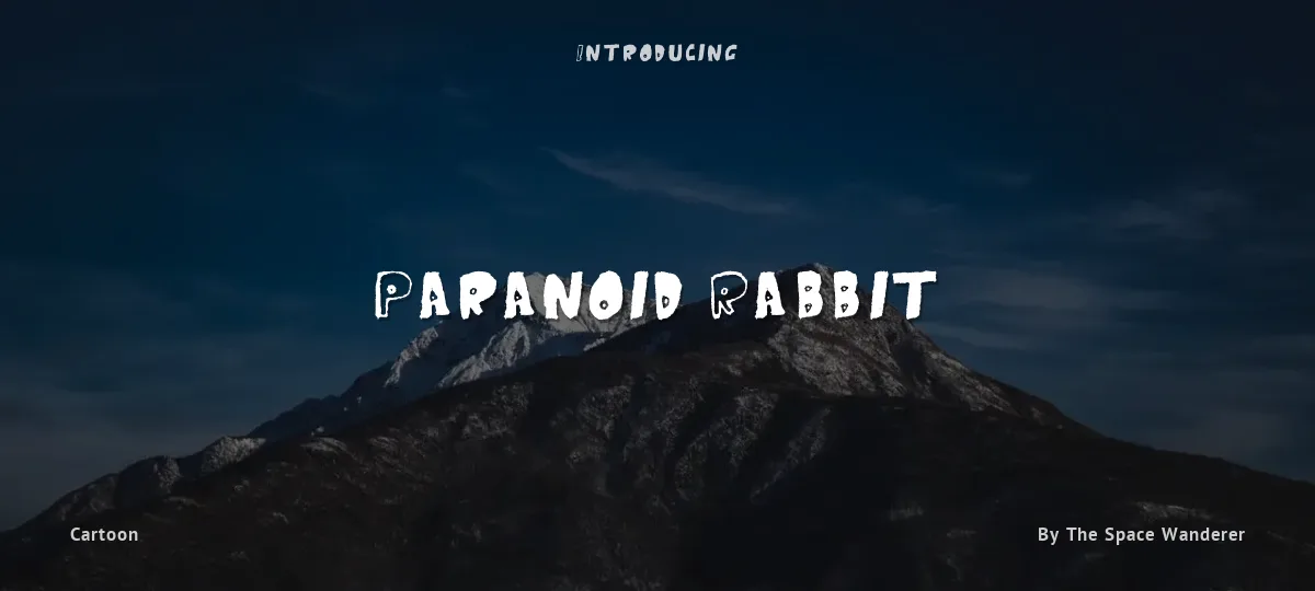 Paranoid Rabbit font preview