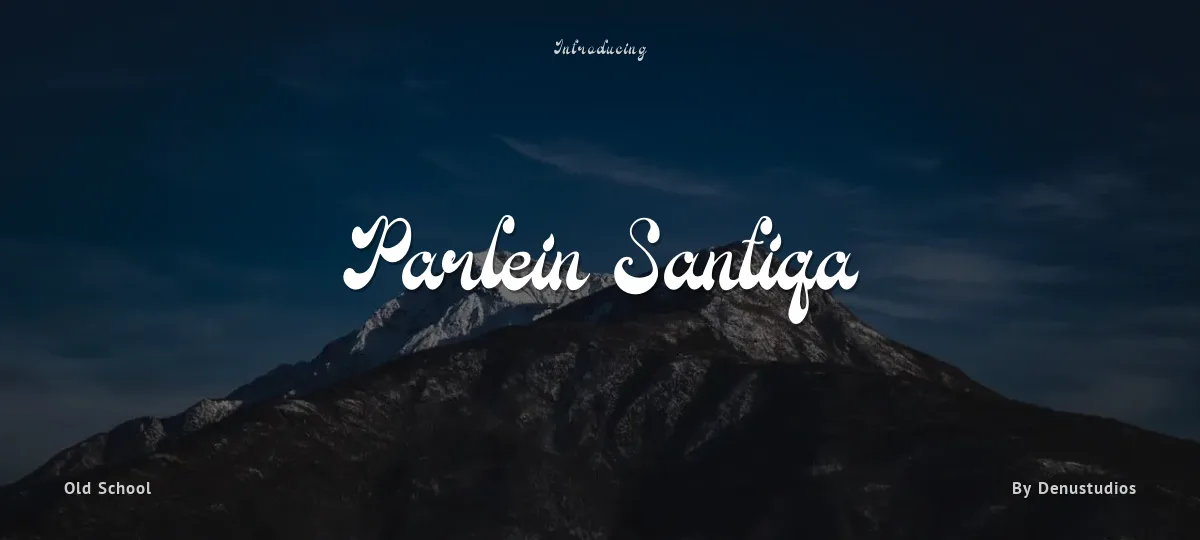 Parlein Santiqa font preview