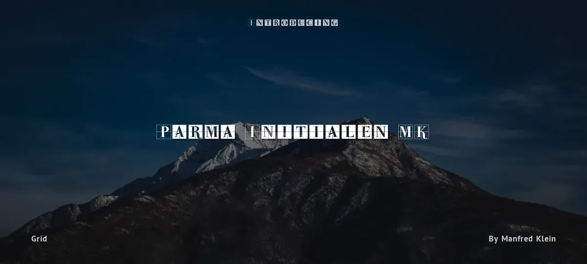 Parma Initialen MK font preview