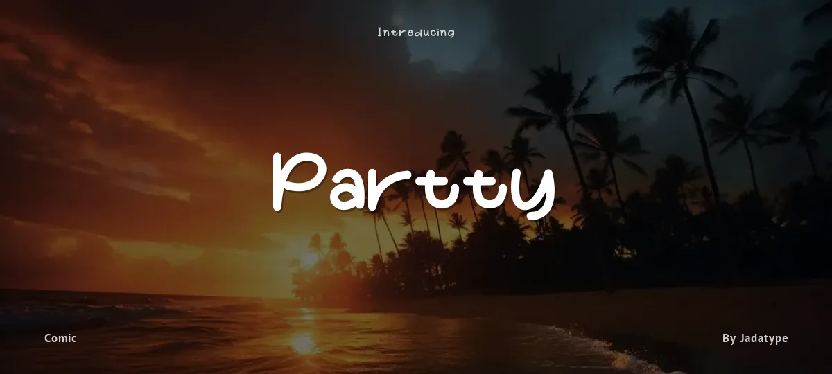 Partty font preview