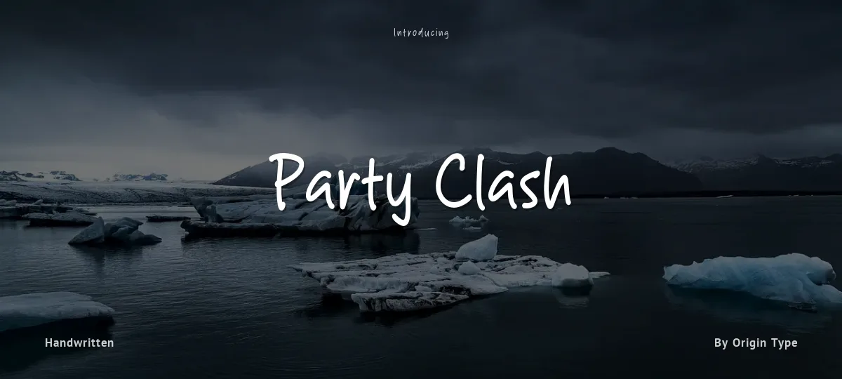 Party Clash font preview