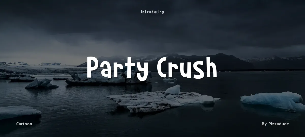 Party Crush font preview