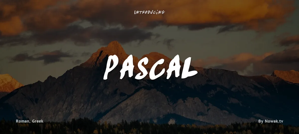 Pascal font preview