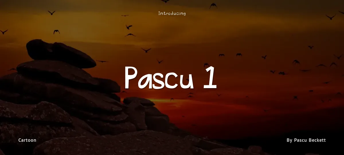 Pascu 1 font preview