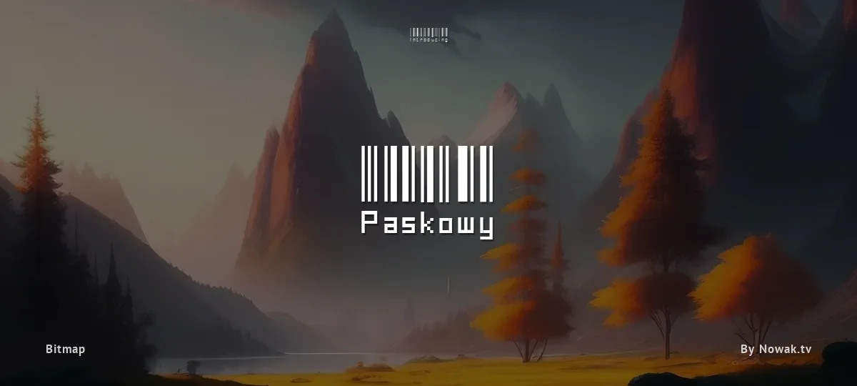 Paskowy font preview