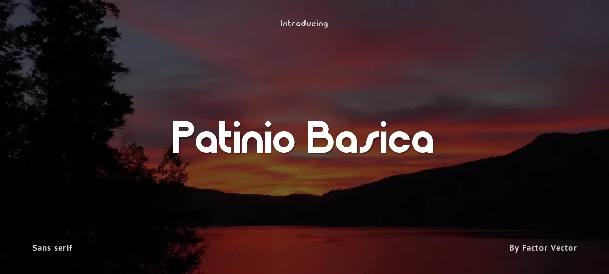 Patinio Basica font preview